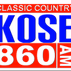 Classic Country AM860 - KOSE logo