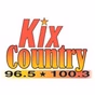 Kix Country 96.5 and 100.3 - WBKX logo