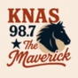 98.7 The Maverick  - KNAS logo