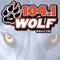 104.1 The Wolf - WNAX-FM logo