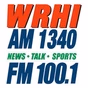 WRHI FM 100.1 - WRHI logo