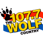 107.7 The Wolf - WPFX-FM logo