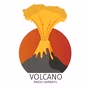 Radio Seribatu - Volcano logo