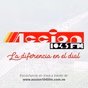 Acción 104.5 FM logo