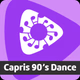 Radio Capris - 90's Dance Logo