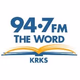 94.7FM The Word - KRKS Logo