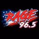 Rage 96.5 - WRQY logo