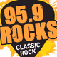 95.9 Rocks - WQLA Logo