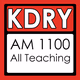 AM 1100 All Teaching - KDRY Logo