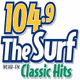 104.9 The Surf - WLHH Logo