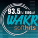 93.5 FM/1590 AM WAKR - WAKR Logo