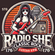 Radio She WSHE -  Classic Rock  Ft. Lauderdale - Miami Logo