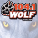 104.1 The Wolf - WNAX-FM Logo