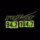 Razor 94.7 104.7 - WZOS Logo