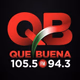 Que Buena 105.5/94.3 - KBUA Logo