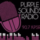 107.5 KPSR Purple Sounds Radio Logo