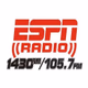 ESPN Radio 1430/105.7 WFOB - W289CP Logo