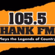 105.5 Hank FM - WWHK Logo
